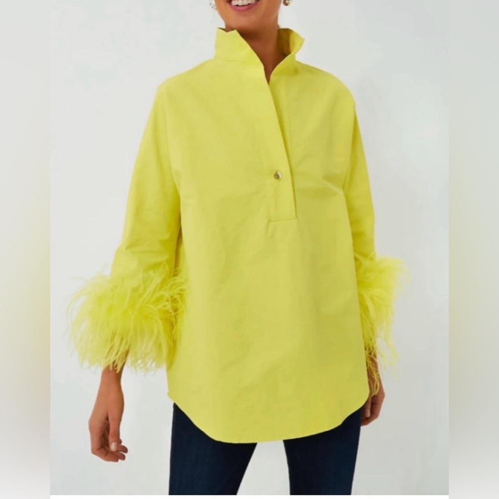 Tuckernuck citron feather willow blouse
